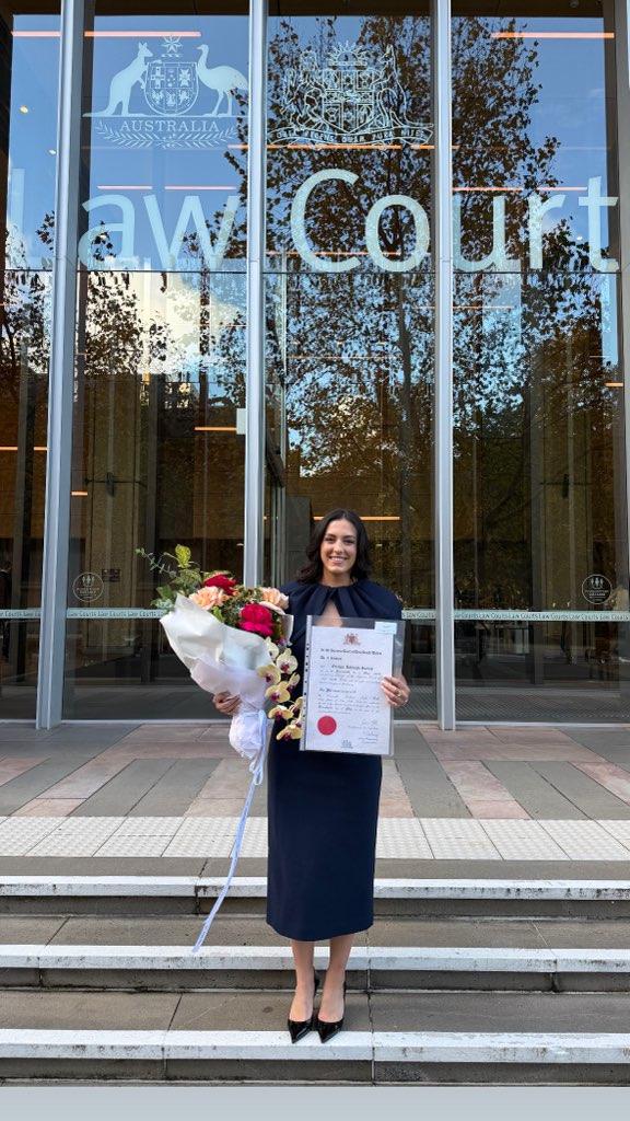 Georgia at her Admission to the Legal Profession ceremony
