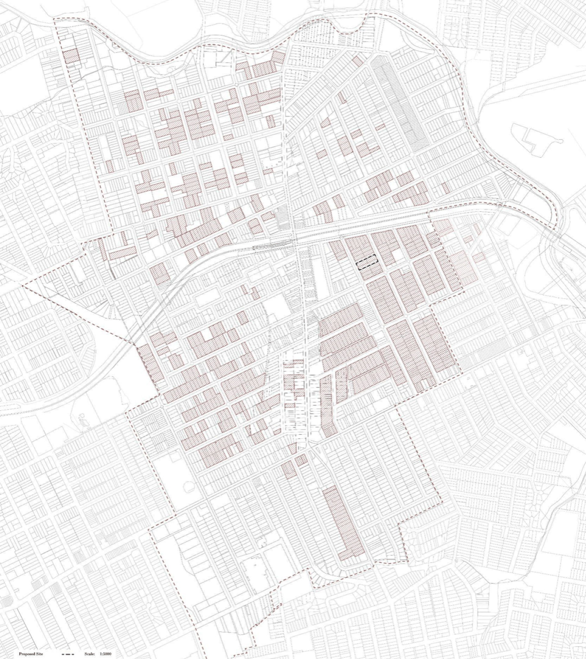 Map of Campsie showing locations of apartment blocks suitable for redevelopment
