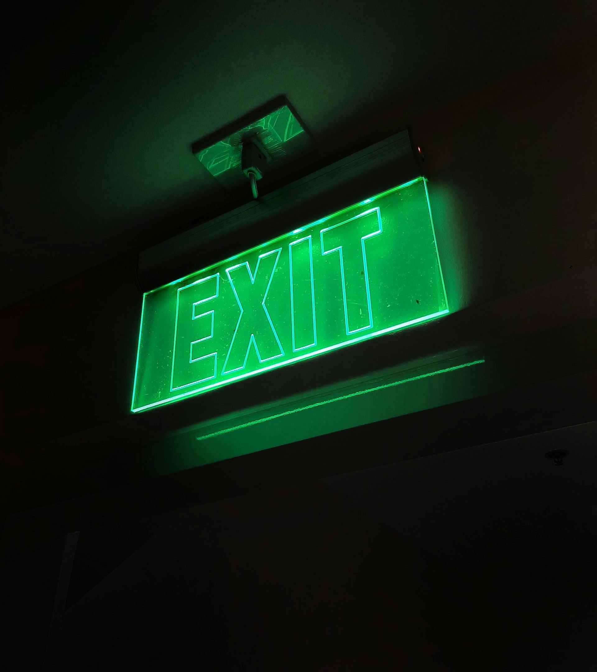 Exit sign