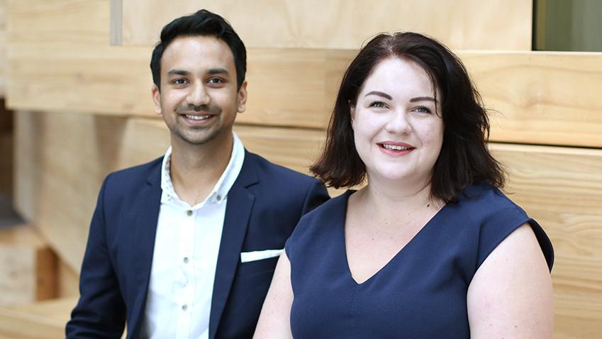 Arjun Bisen and Alison Whittaker. Photo by Hoc Ngo