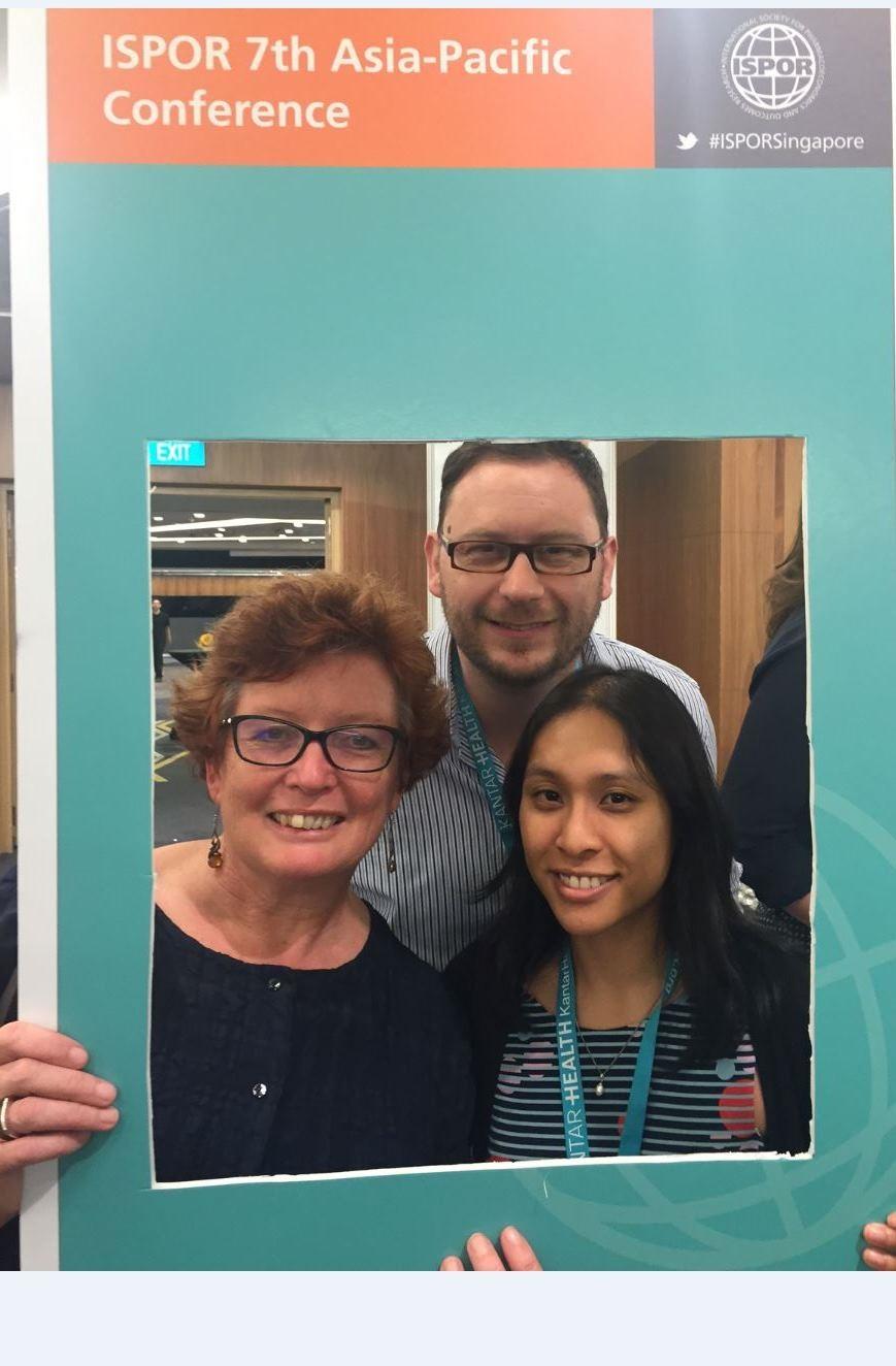 Rosalie Viney, Stephen Goodall and Sopany Saing at the Conference