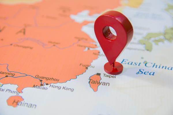Taiwan in Focus on world map