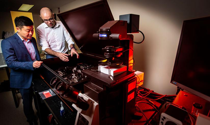 Professors Dayong Jin and Antoine van Oijen