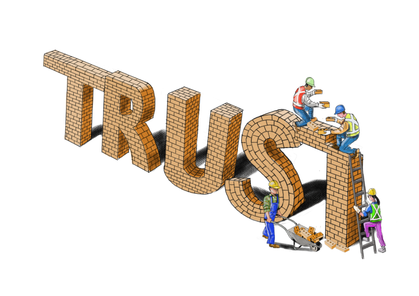 Trust under construction Illustration