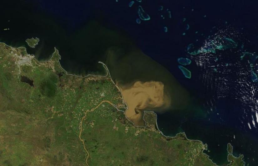 View of corals from space