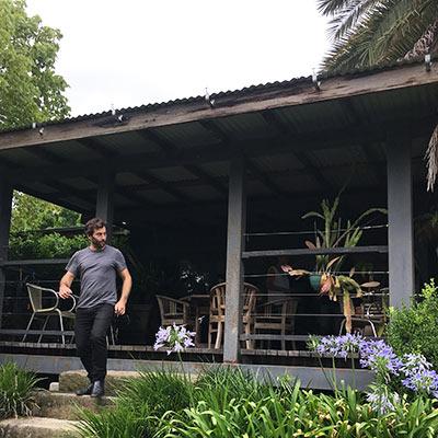 FJMT's Richard Tripolone at the tree nursery