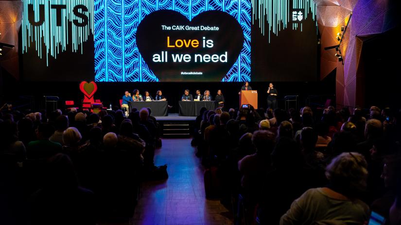 FASS CAIK Great Debate teams in the UTS Great Hall