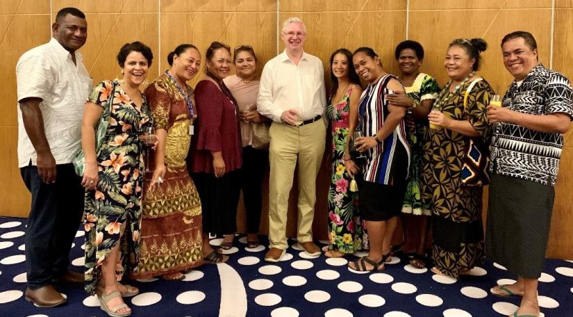Pacific colleagues meet Lord Crisp from Nursing Now