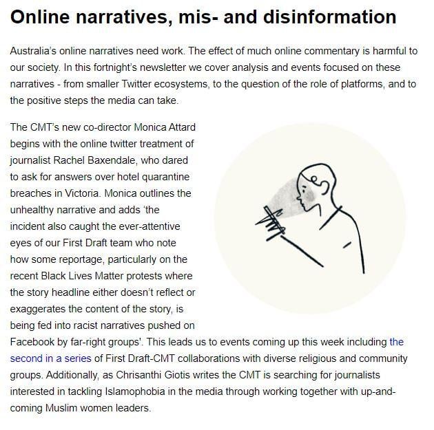 Extract from CMT E-Newsletter