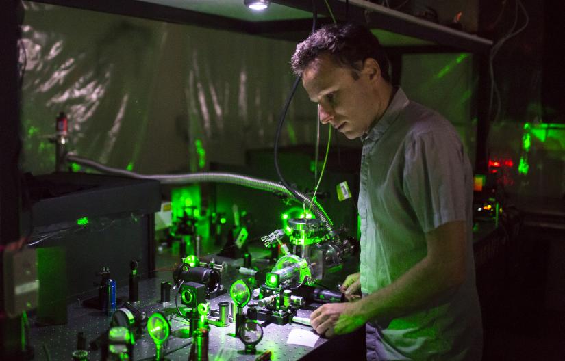 Igor Aharonovich in his lab at UTS