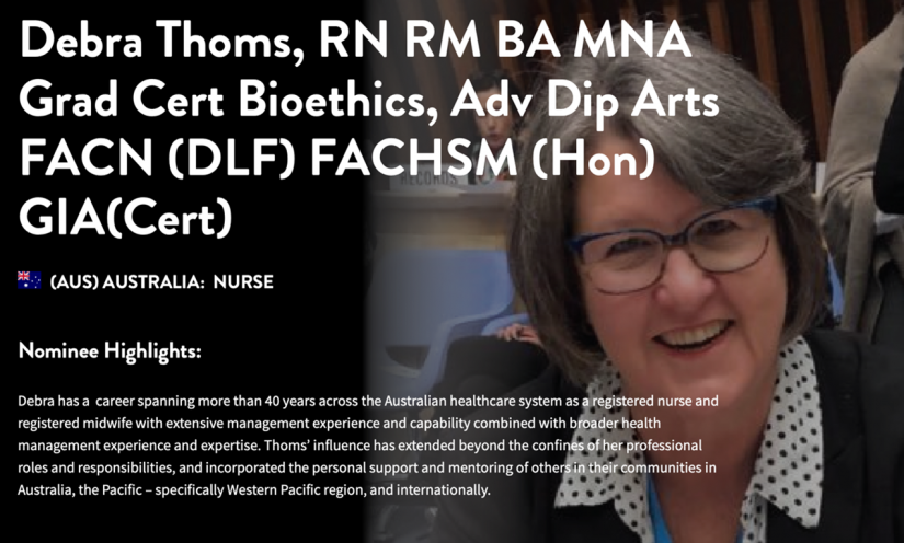 Debra Thoms Nominee for award