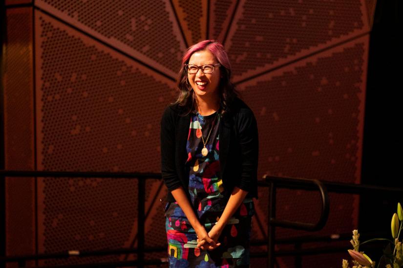 Dr Amanda White at the 2021 UTS Vice-Chancellors Learning and Teaching Awards