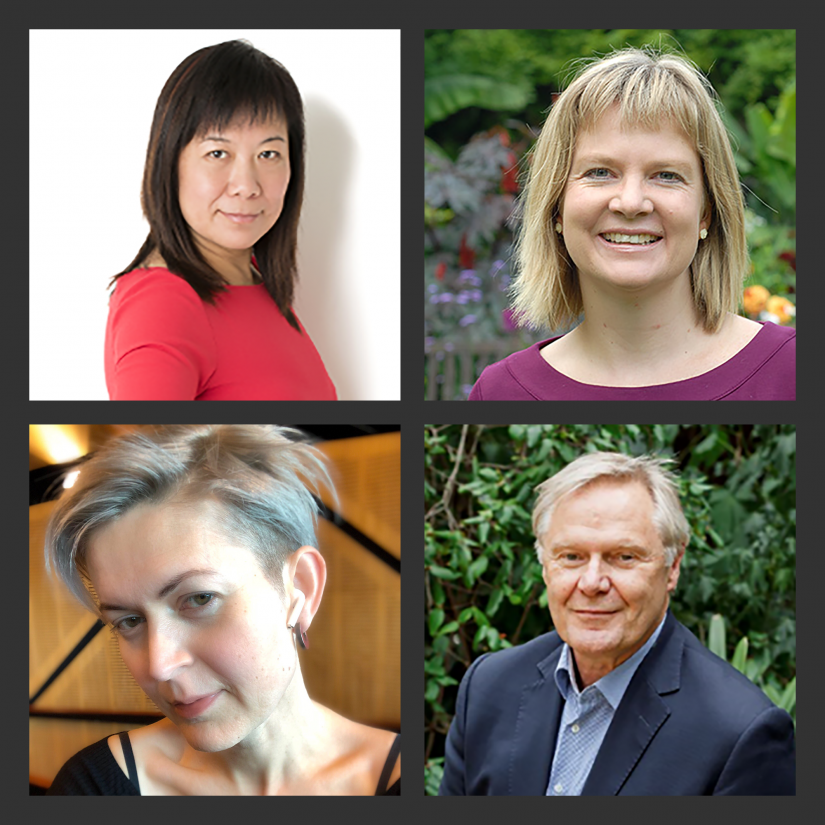UTS experts Fang Chen, top left, Heather Ford, Bob Wood and Nicole Vincent
