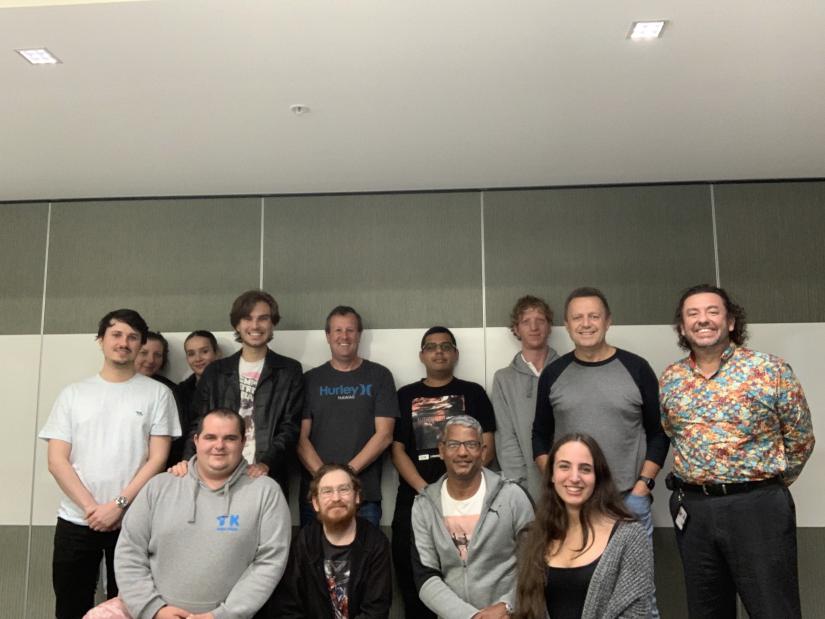 Arif Ongu with Take Kare Ambassadors.