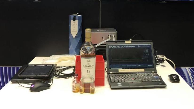 e-nose testing whisky