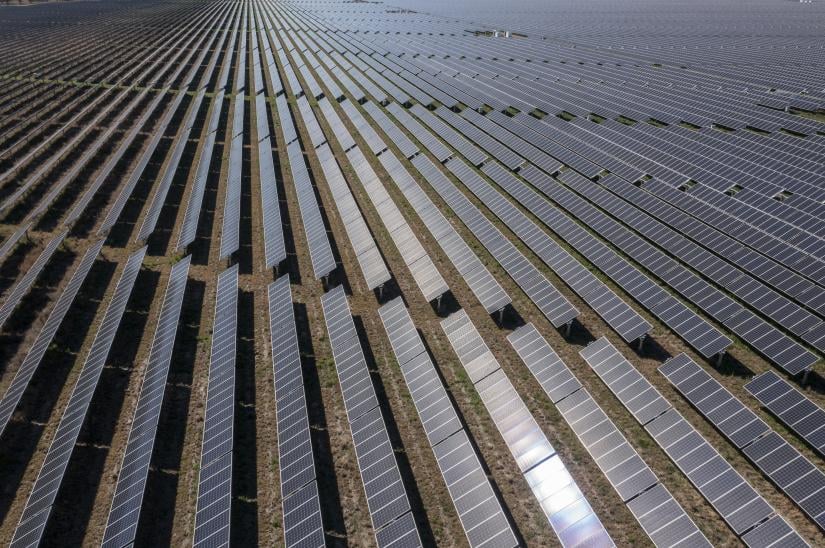 Solar farm near the New South Wales town of Nevertire