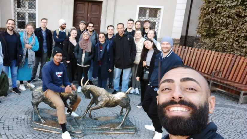Group photo of the workshop participants on a social outing