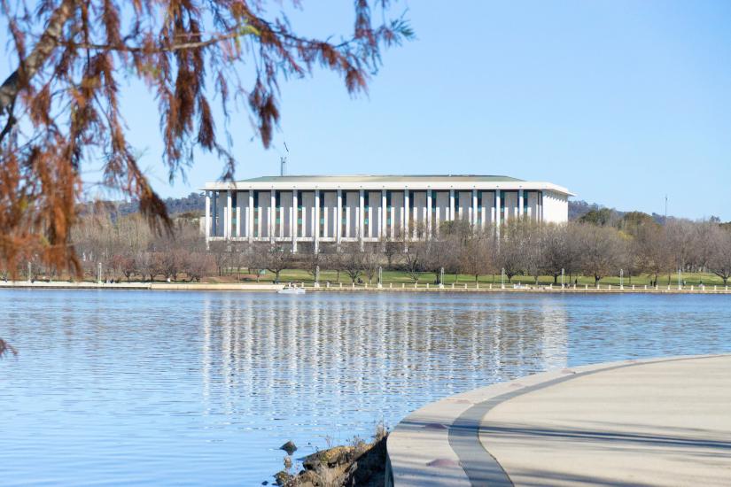 Stock image of the National Library in Canberra