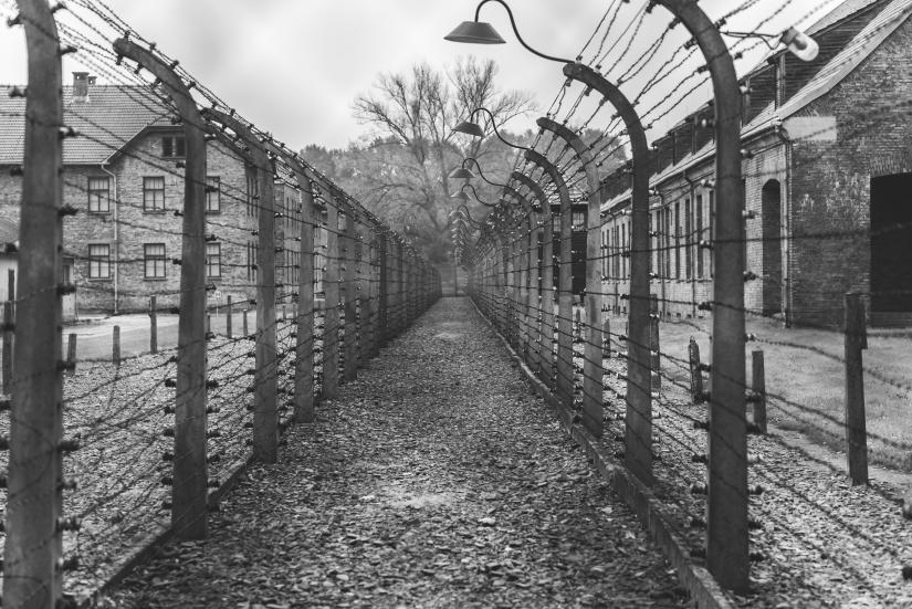 Concentration camp in Auschwitz, Poland.