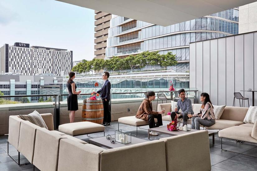 Aerial UTS Function Centre Terrace