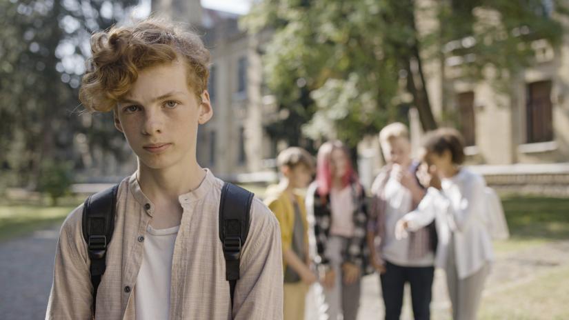 Teen boy ostracized by group of friends.