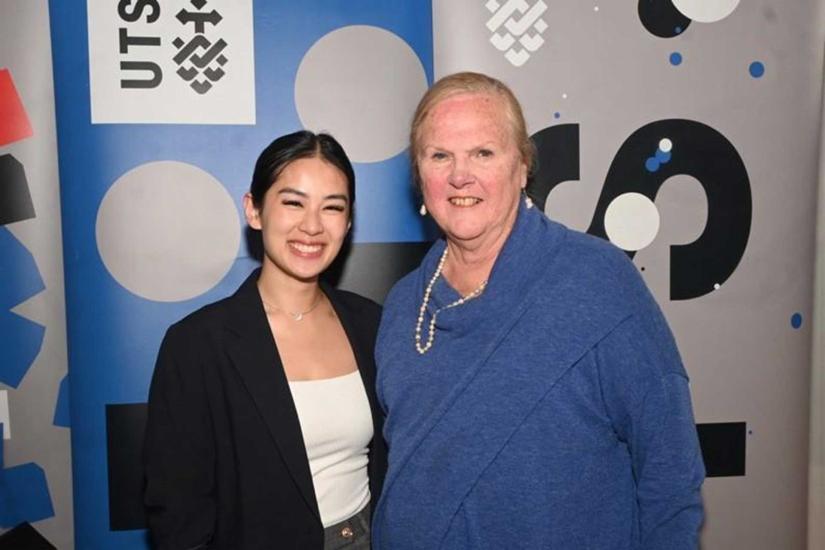 Danni Nguyen, winner of 2022 Lance/Jolly Prize, with Neryla Jolly.