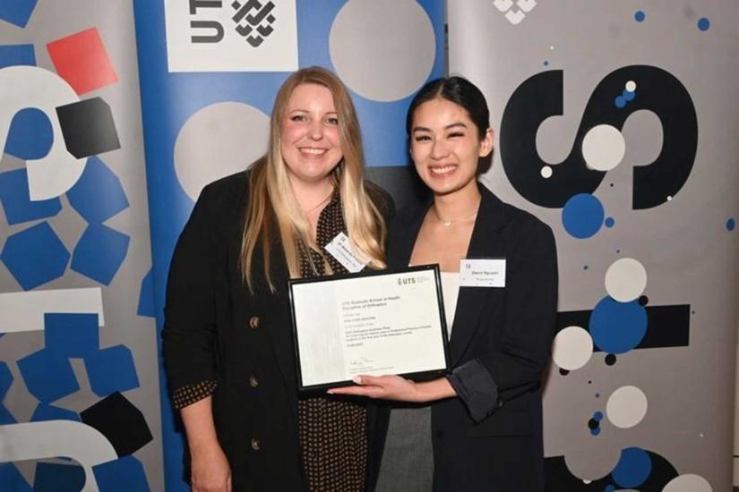 Danni Nguyen with Dr Amanda French