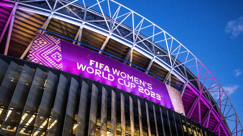 Stadium with FIFA Women’s World Cup 2023 signage