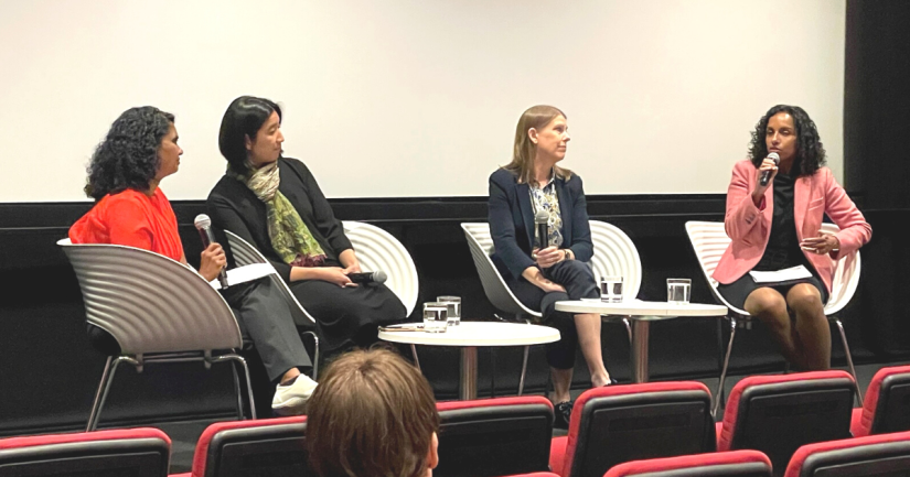 Panel session with Kumi de Silva, Eva Cheng, Peta Wyeth, and Ramon Vijeyarasa
