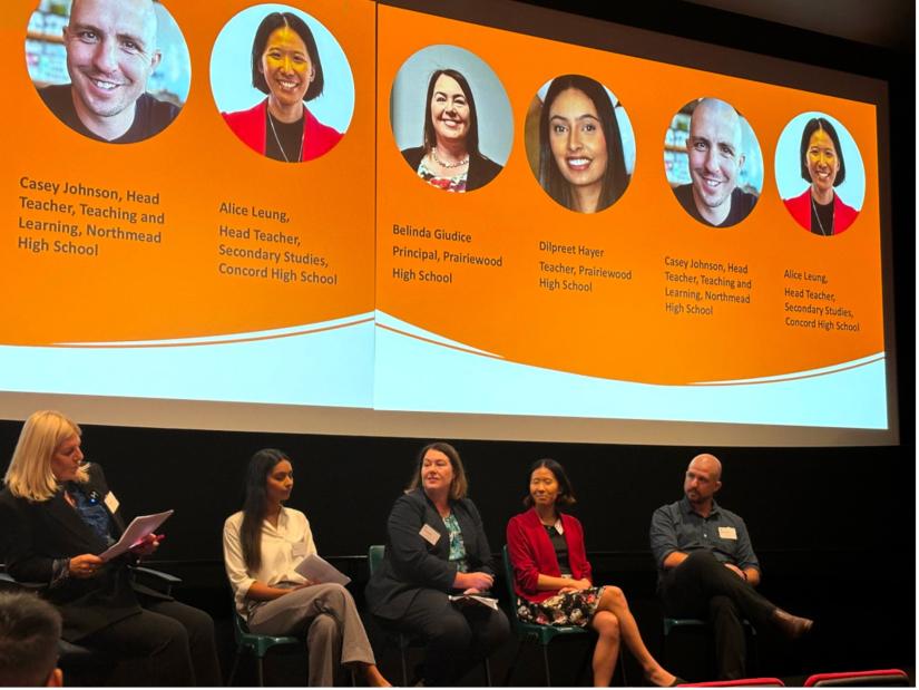 Expert panel of teachers speaking