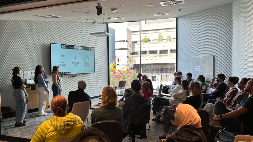 TD Elective students pitched their ideas as part of the inaugural Climate Action Week program, after working all semester in partnership with the Australian Red Cross.