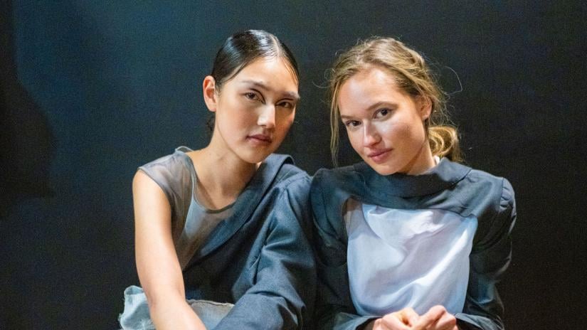 Charlotte Gentry Models Posing for Photo