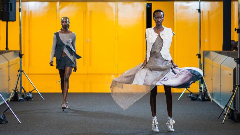 Charlotte Gentry Designs on the Runway