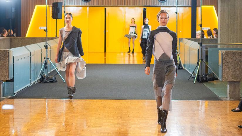 Charlotte Gentry Designs on the Runway