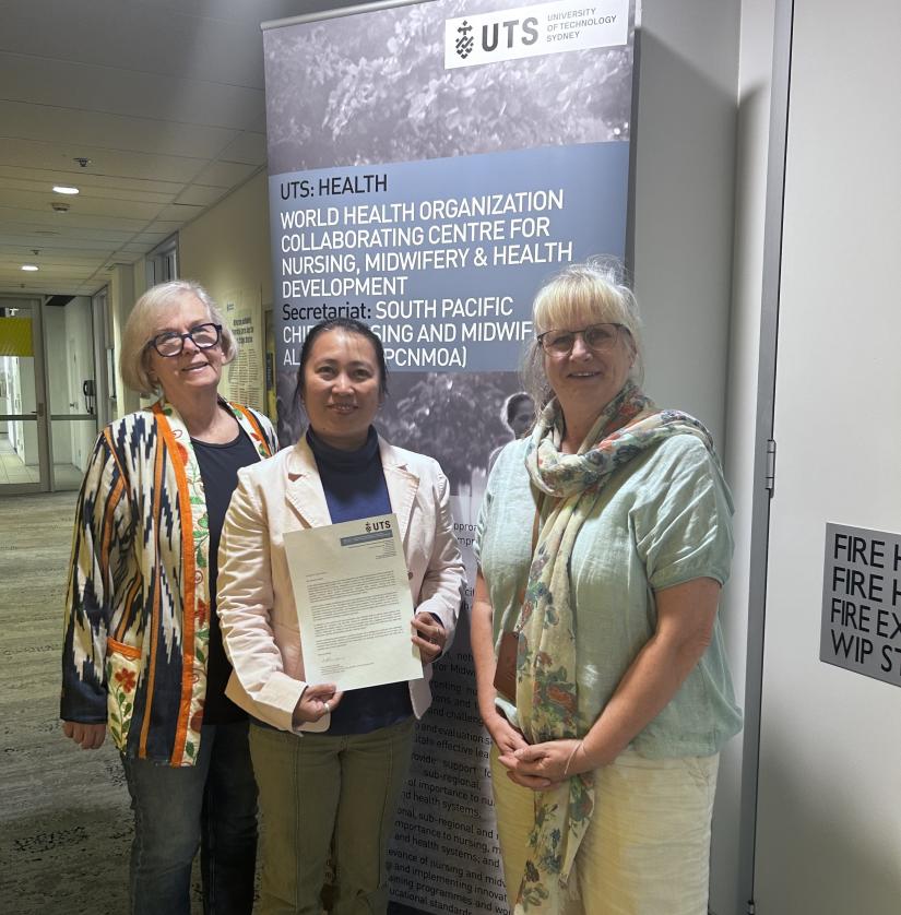 L to R: Di Brown, Genalor Fischer, Michele Rumsey