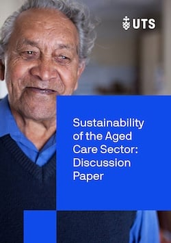 Cover of Sustainability of the Aged Care Sector: Discussion Paper 2022.