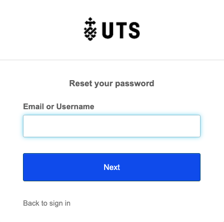 forgot password screenshot