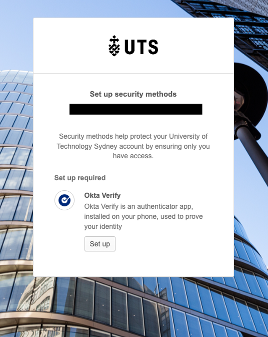OKTA login screenshot