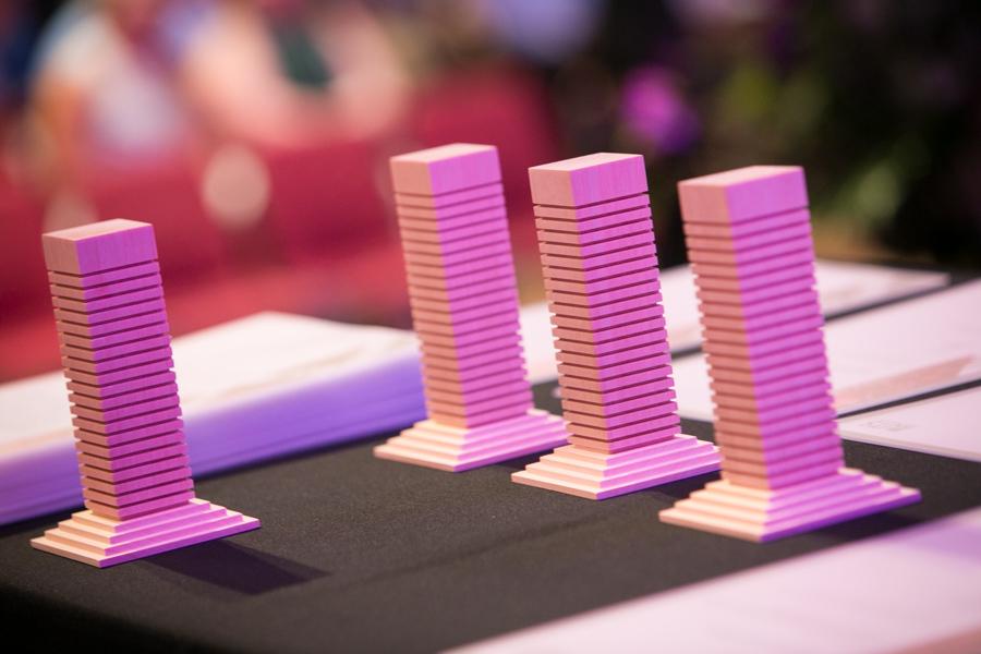 UTS learning and teaching award trophies, designed by Anton Nemme