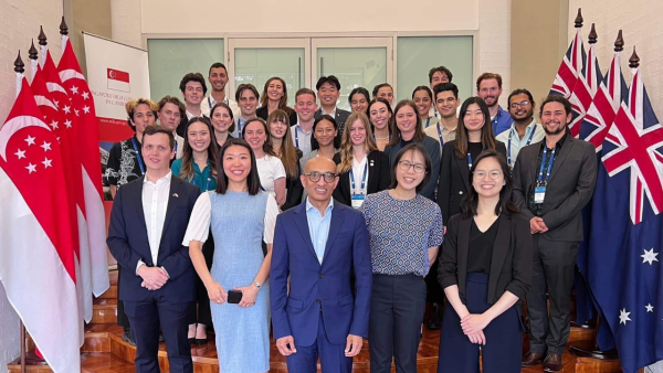 NCP scholarship recipients at Singapore High Commission