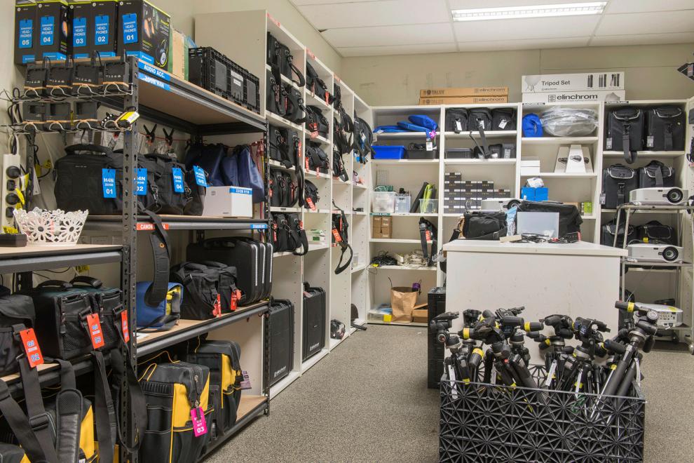 DAB Equipment Store with a selection of camera gear on offer.