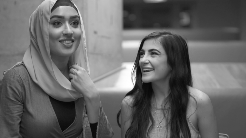 Mojdah [left], final year Medical Science student, studied ‘Pharmacology 1’ and ‘Arguments Evidence and Intuition’ over summer session.
