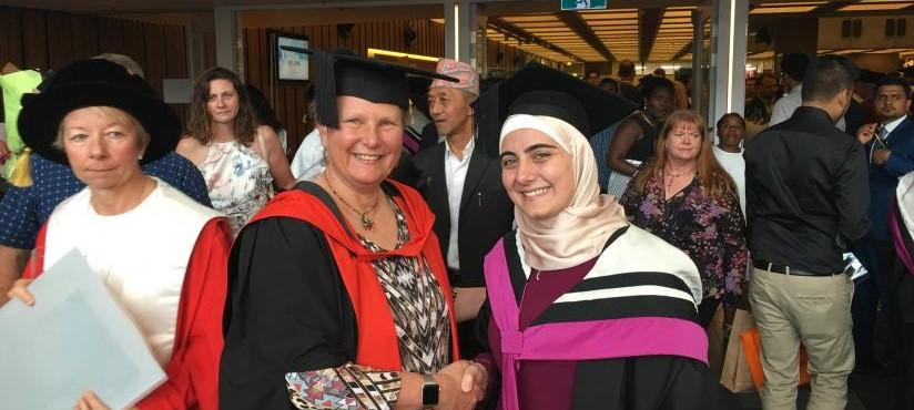 Student at graduation