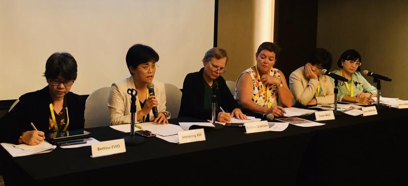 A panel discussion at the APEDDN conference