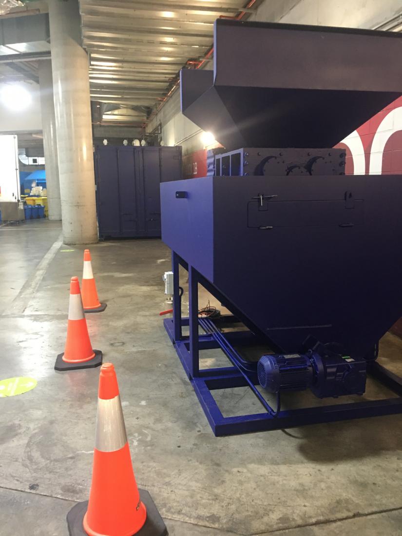 Barangaroo basement maggot farm (enclosed shipping container)