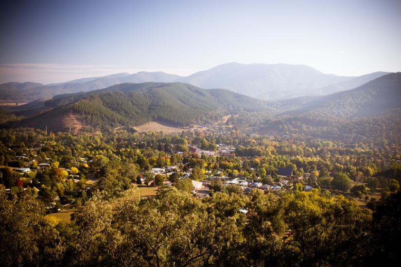 View of regional town