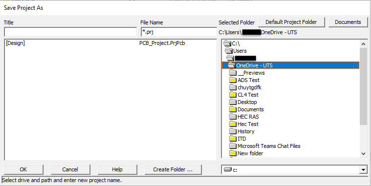 Screenshot Citrix WorkSpace - OneDrive C Drive path