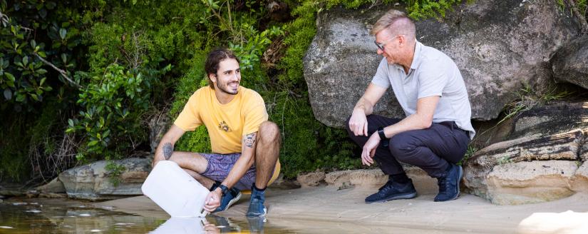 Photo of Justin Seymour and Nathan Williams