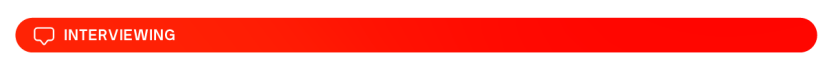 Interviewing banner