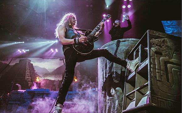 Iron Maiden at their Sydney concert, May 2016